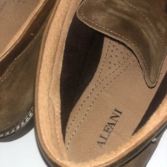 Alfalni Jason Brown Suede Lace-Up Ankle Boots. - Picture 6 of 8